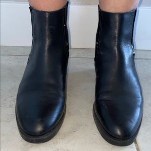 Zara leather booties